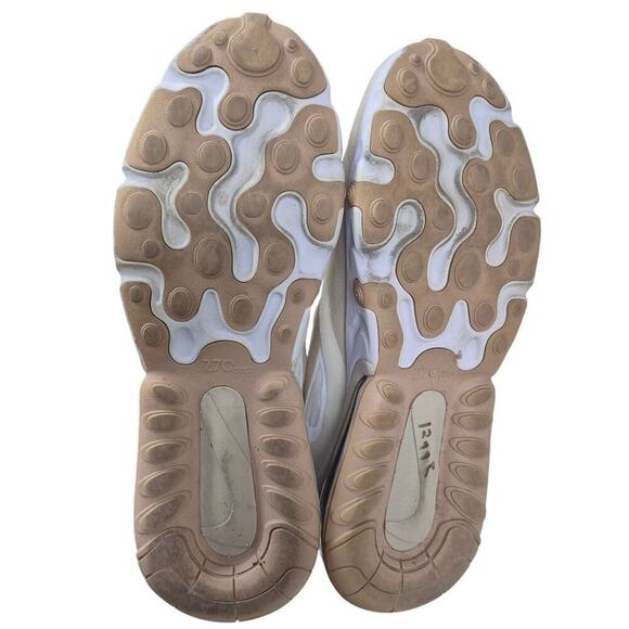 Nike Air Max 270 React Summit White Orewood Brown Womens 9.5 - Picture 7 of 7